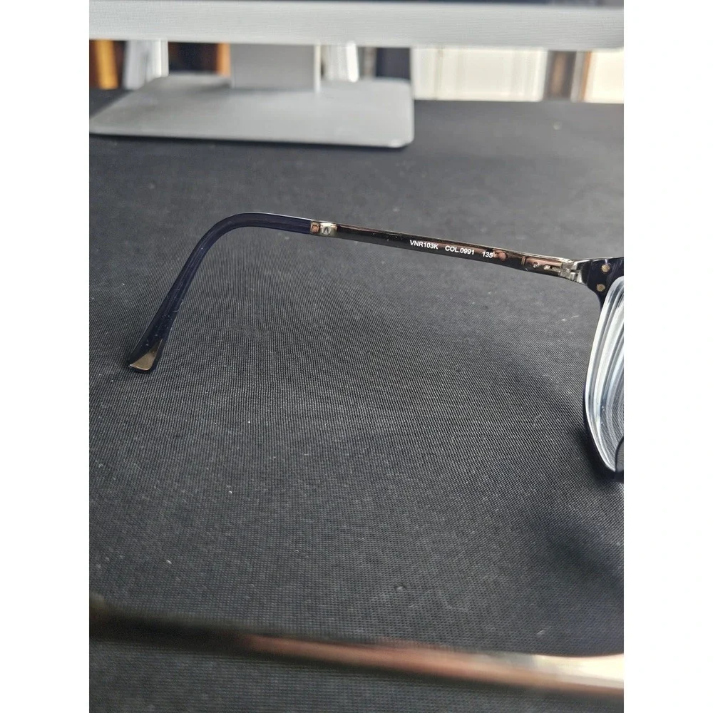 Nina Ricci VNR103K Eyeglasses Frames 52-16-135 Navy Cat Eye Womens Frames Only